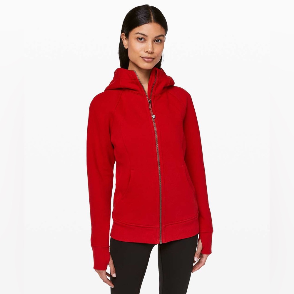 Lululemon Scuba Hoodie Red Full-Zip